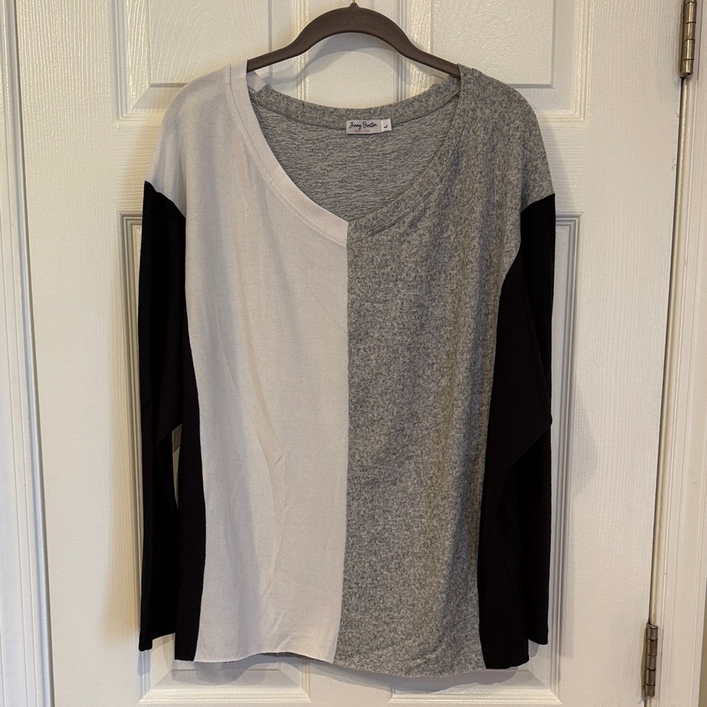 Colorblock Long Dolman Sleeve Top